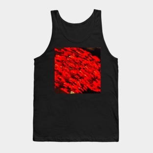 Fire - Red and Black Abstract Design Tank Top